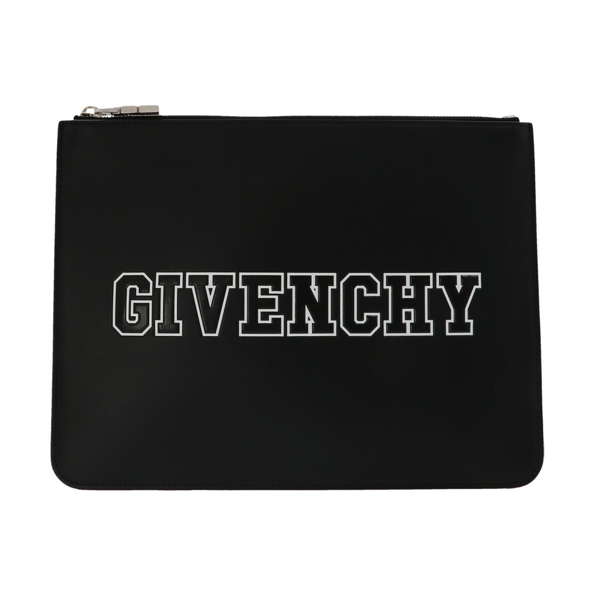 出群 GIVENCHY ジバンシィ Black Logo clutch bag クラッチバッグ