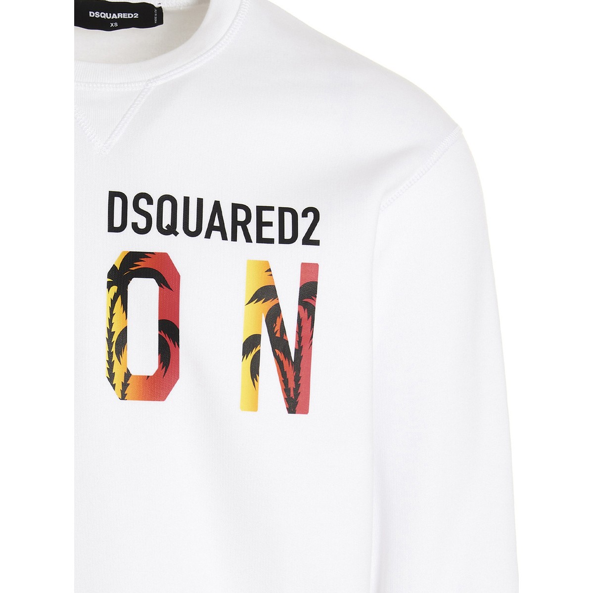 DSQUARED2 ディースクエアード White sweatshirt 'Icon 春夏2023 R