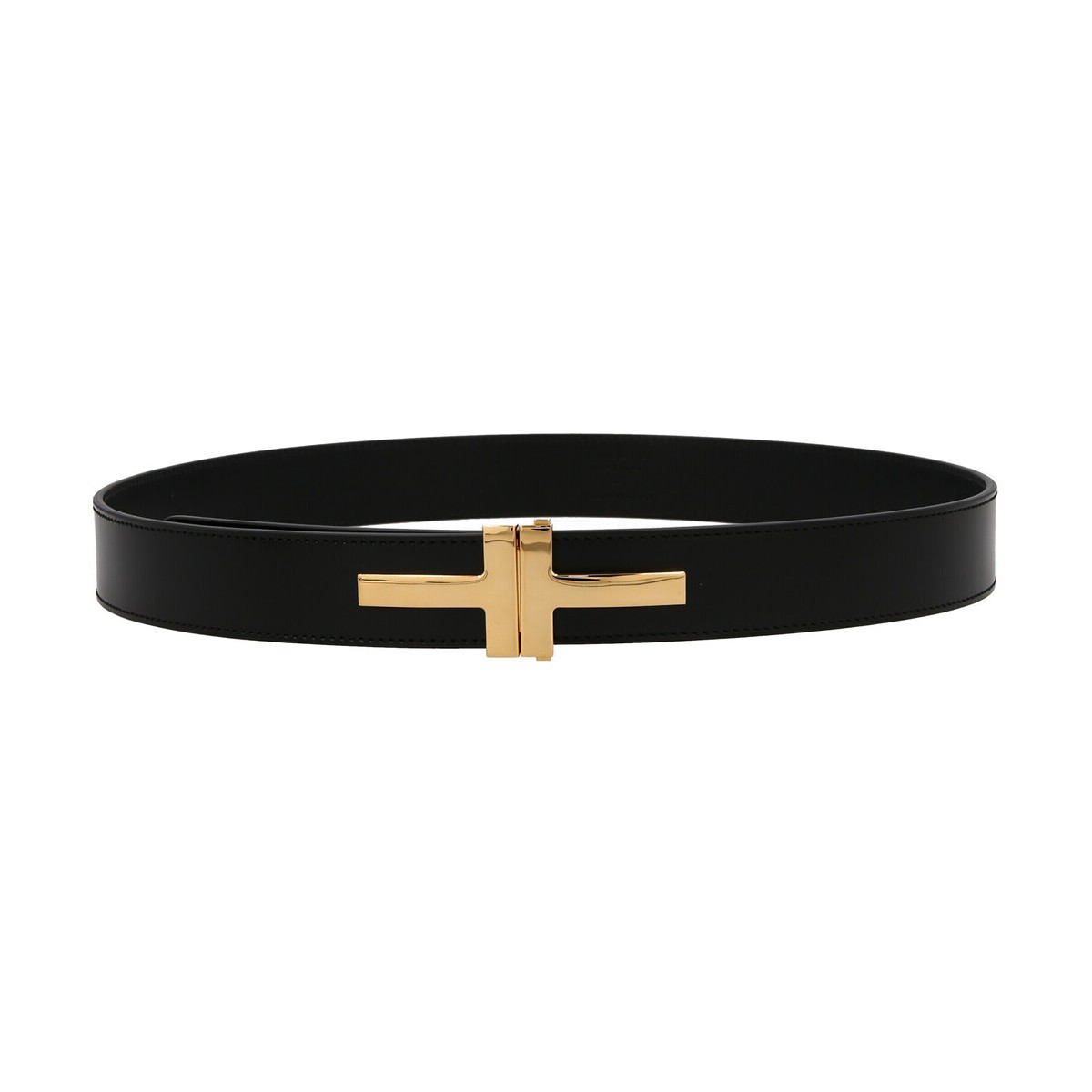 超格安価格 TOM FORD トム フォード Black Logo buckle belt ベルト