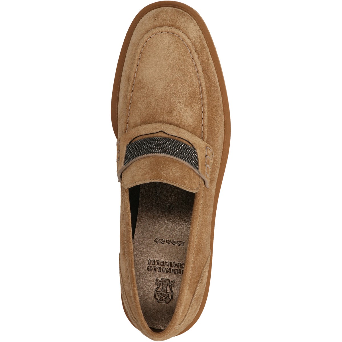 BRUNELLO CUCINELLI ブルネロクチネリ Brown 'Monile' Loafers