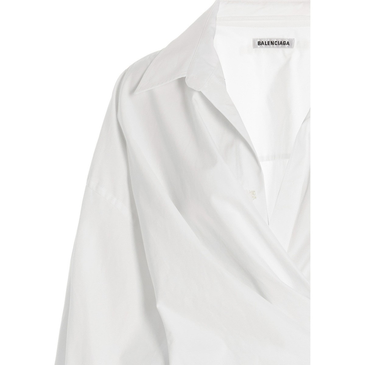 BALENCIAGA バレンシアガ White shirt 704458TYB189000 'Wrap' 秋冬