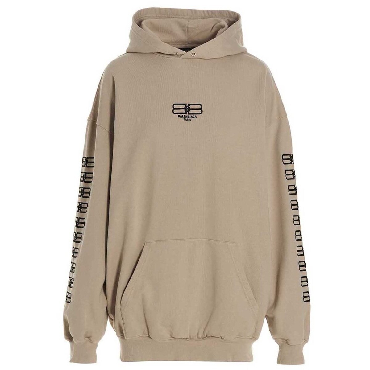 お取り寄せ】 BALENCIAGA バレンシアガ Beige 'BB Icon' hoodie