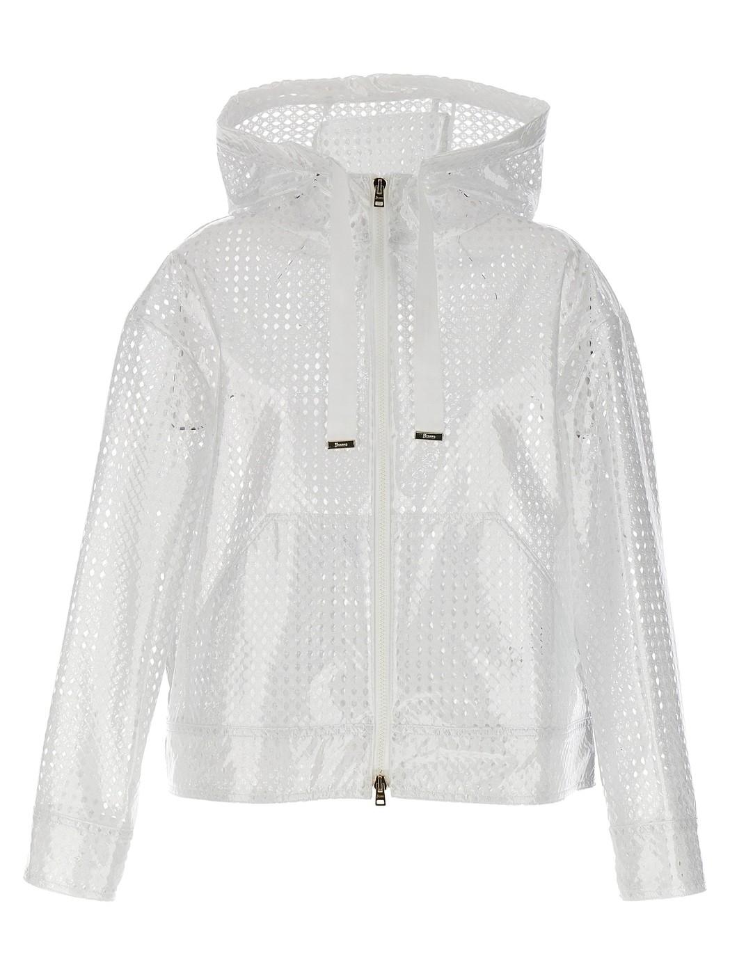 【楽天市場】 HERNO ヘルノ ホワイト White Plasticized crochet hooded jacket ジャケット
