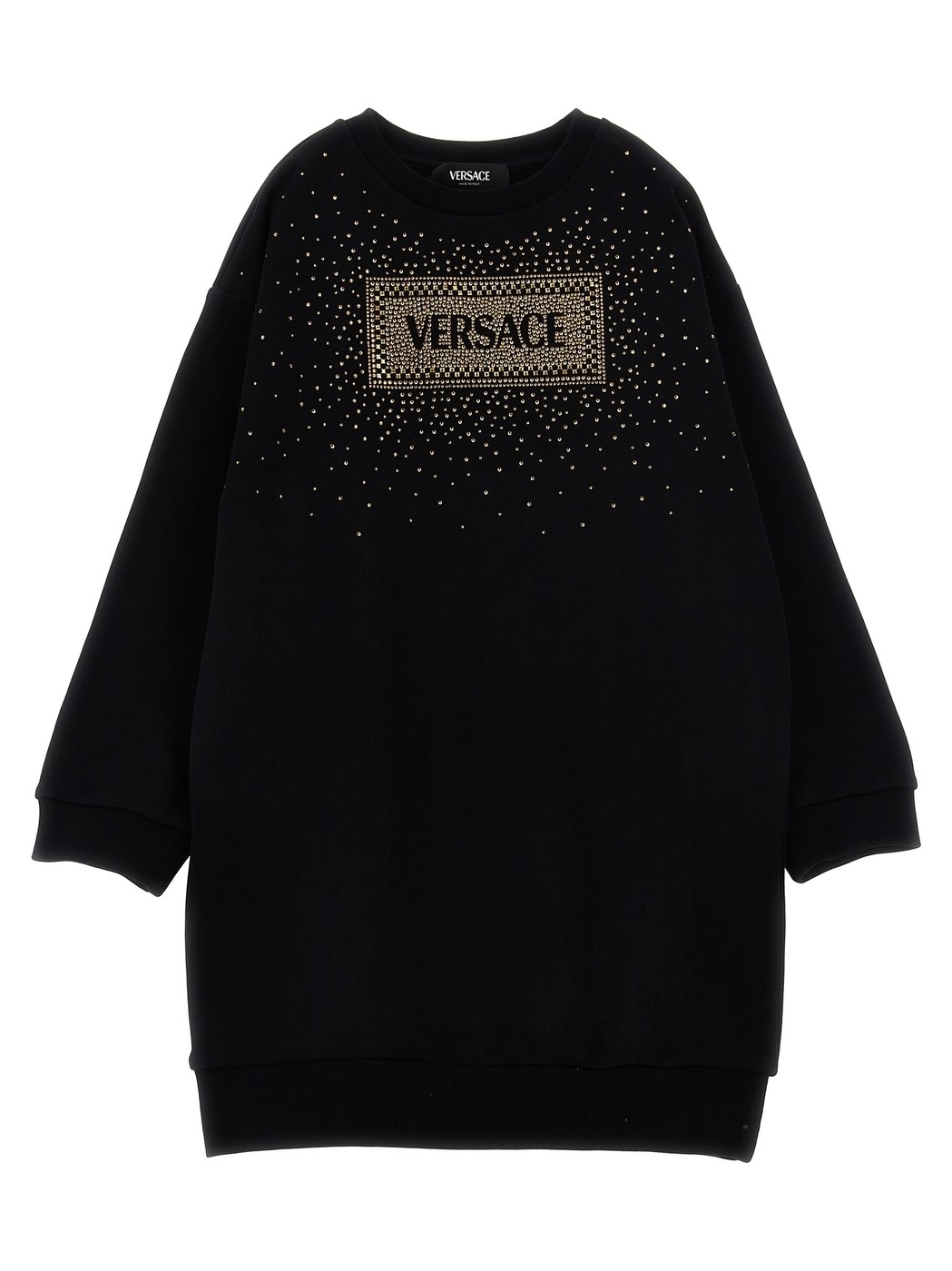 【ブラックフライデー！クーポン配布中】 versace VERSACE ドレス ワンピース ベビーガールズ ブラック クリスマス Dresses Rhinestone logo sweatshirt dress 10003261A114622B130 Black 関税 送料無料 ラッピング無料 2024AW ju画像