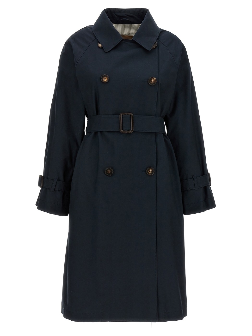 新品 Max Mara The Cube トレンチコート ベルト 36 紺 黒 中古・古着通販】MaxMara THE CUBE (マックスマーラ ザ キューブ
