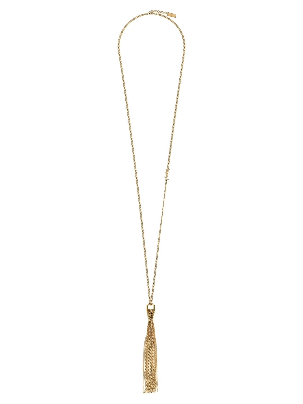 関税送料込★Saint Laurent モノグラムタッセルネックレス SAINT LAURENT - 【本物保証】 箱・袋付 新品同様 サンローラン