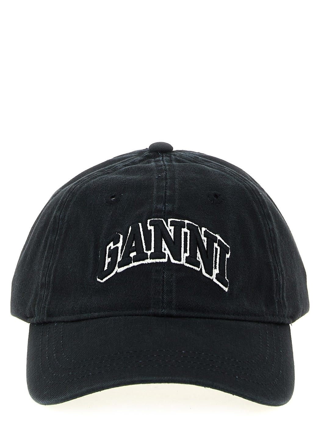 【正規品保証】新品 GANNI ガニー ロゴ オーガニックコットン ブラック GANNI オーガニックコットン スニーカー | ブラック | FARFETCH JP