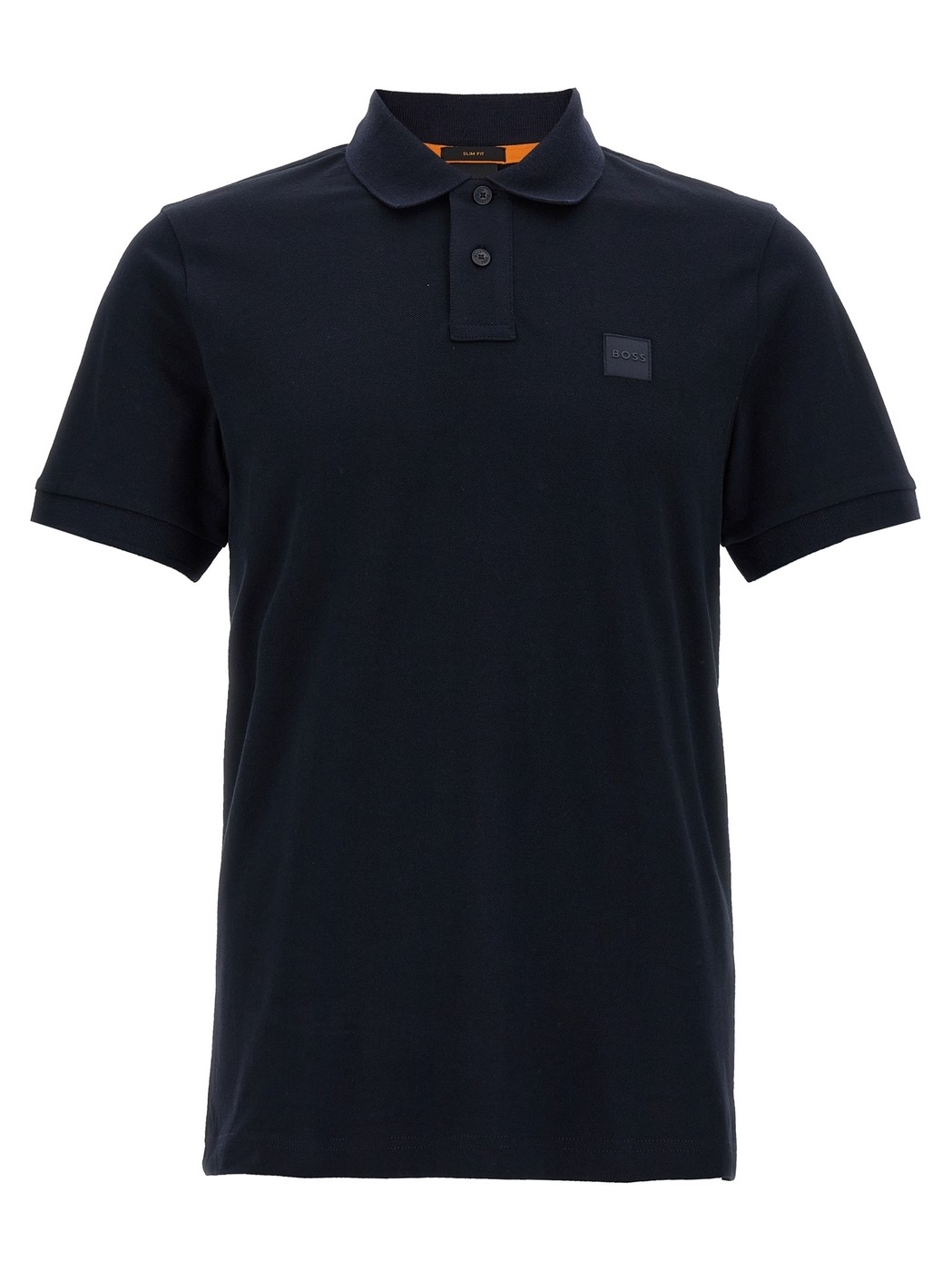 Tシャツ・カットソー Hugo Boss SS25 'Parlay 147' polo shirt (50467113 404) BOSS - Regular-fit polo shirt with rubberized logo - Dark Blue