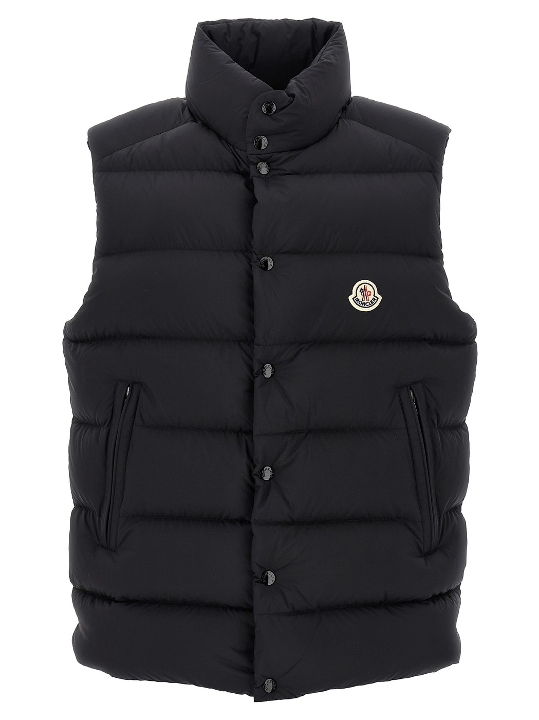 VIP価格★Moncler★リアン ロゴパッチ ジップアップベスト MONCLER (モンクレール) 胸元ジッパーポケット付き ロゴパッチ