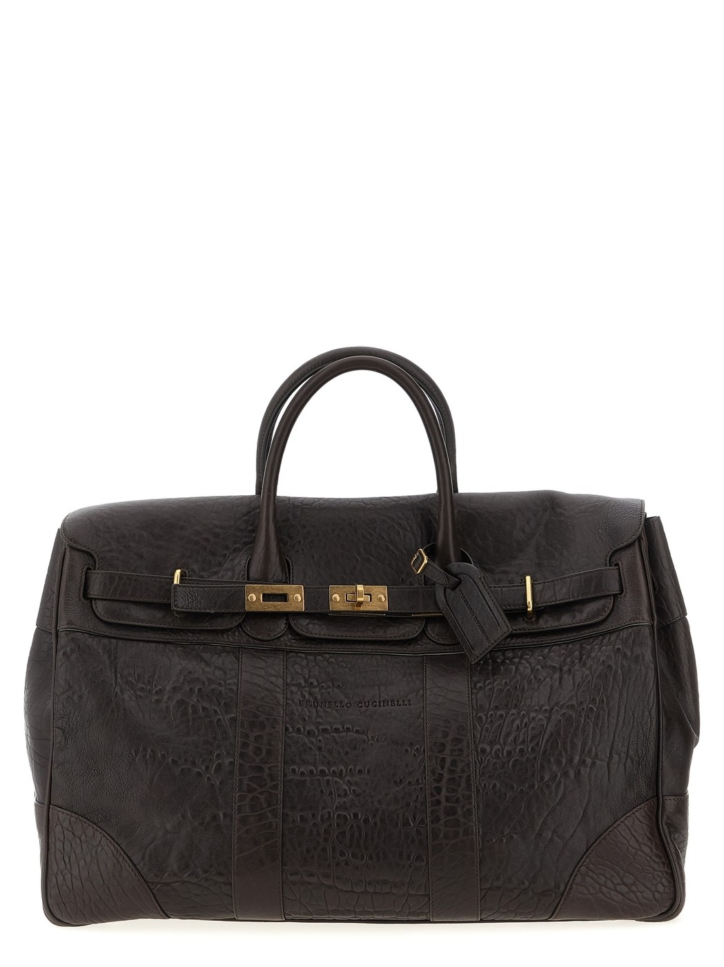 関税送料込み BRUNELLO CUCINELLI バッグ Country bag for Man in Black | Brunello Cucinelli