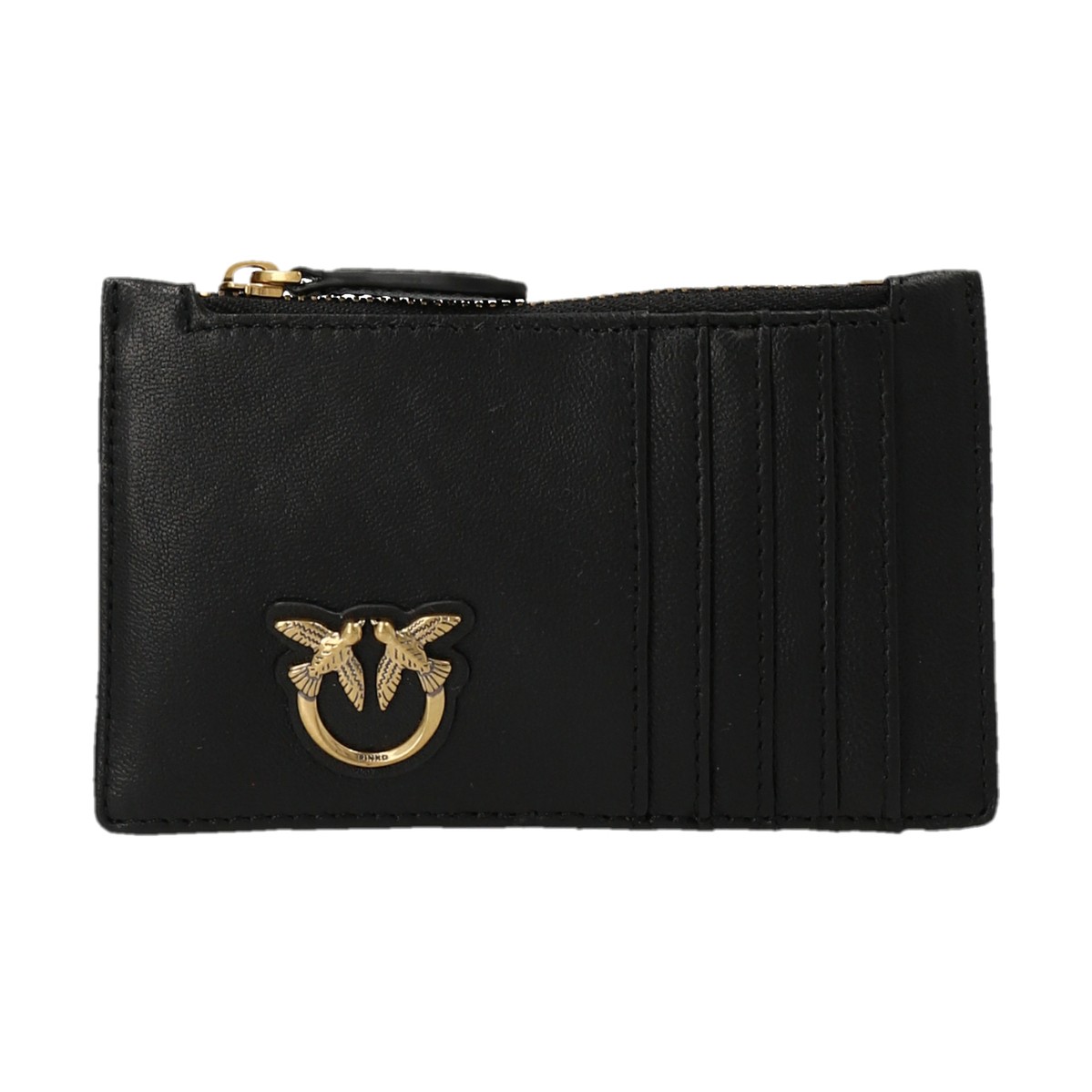 PINKO ピンコ Black 'Airone’ card holder 財布 レディース 秋冬2022 1P22XRA03ZZ99Q ju