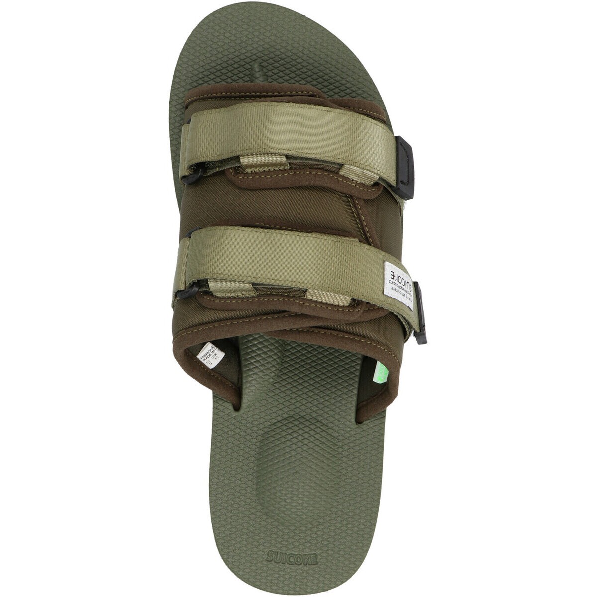 SUICOKE スイコック Green 'Moto' Slides サンダル メンズ 春夏2023 OG056CABOLV Ju メンズ靴 | elenadeangelis.com