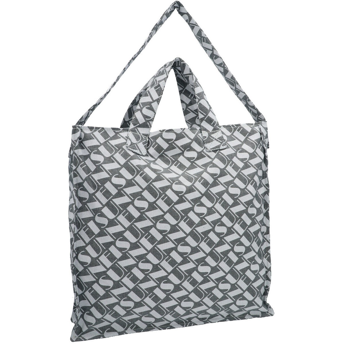 SUNNEI スンネイ White bag shopping ju print Logo トートバッグ