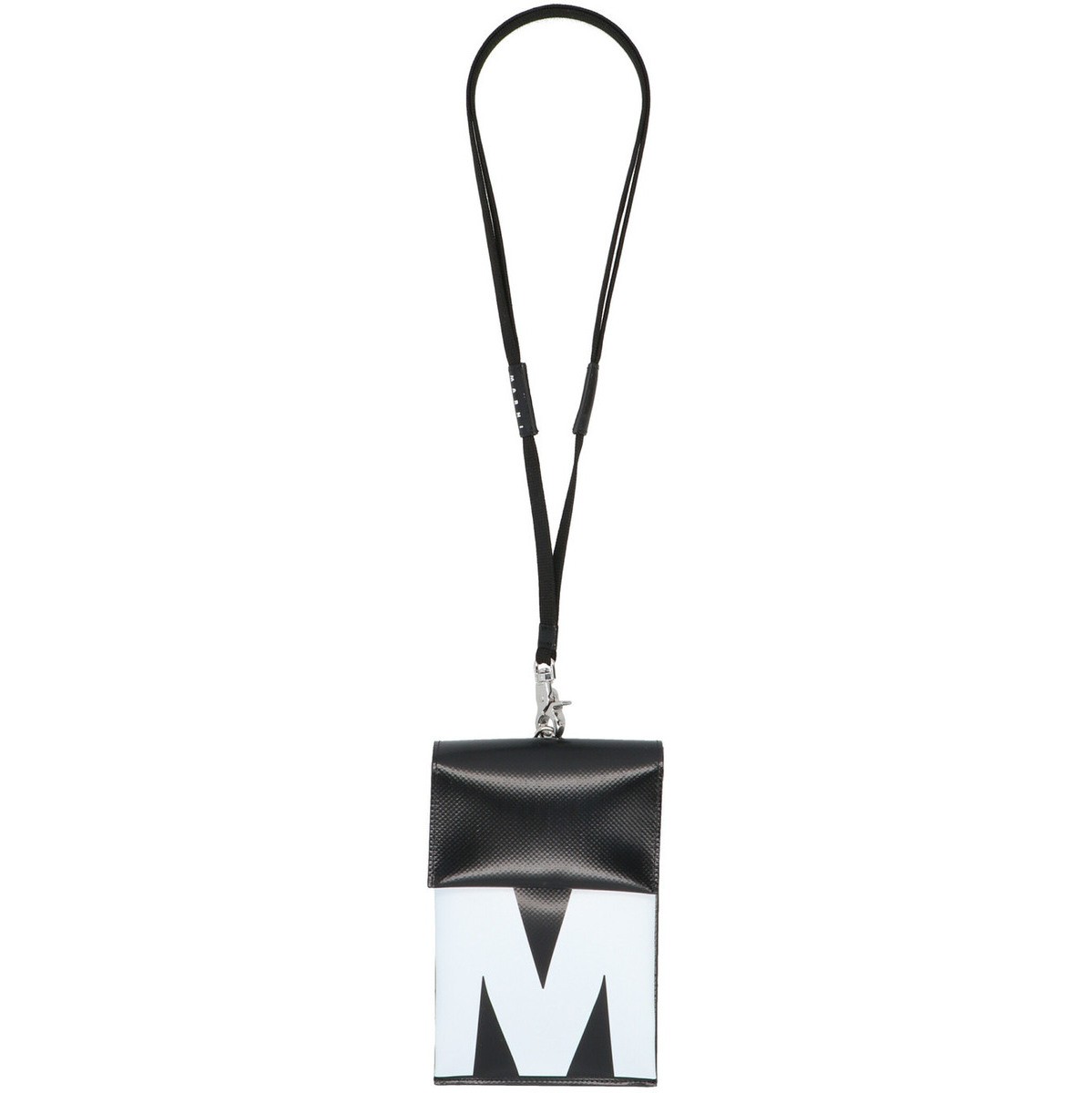 売れ筋がひ新作！ MARNI マルニ Black Logo smartphone bag crossbody