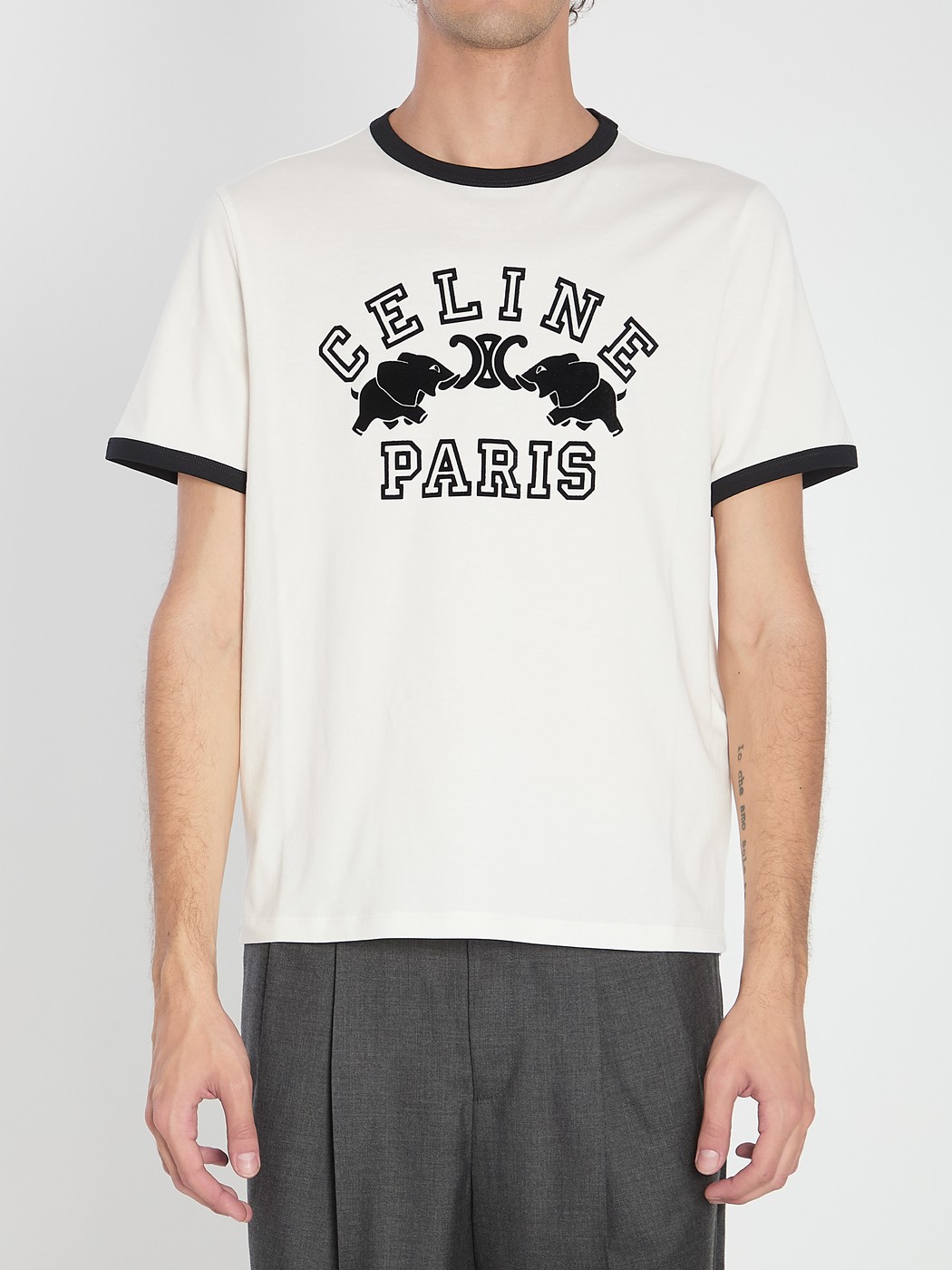 楽天市場】CELINE セリーヌ メンズ クルーネックTシャツ 2X54F