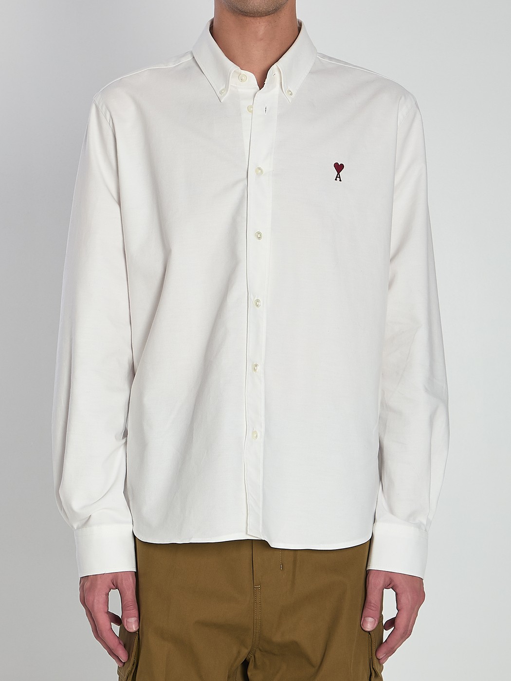 Ami paris アミパリス オックスシャツ サックス AMI Alexandre Mattiussi ami paris アミパリス シャツ DE COEUR