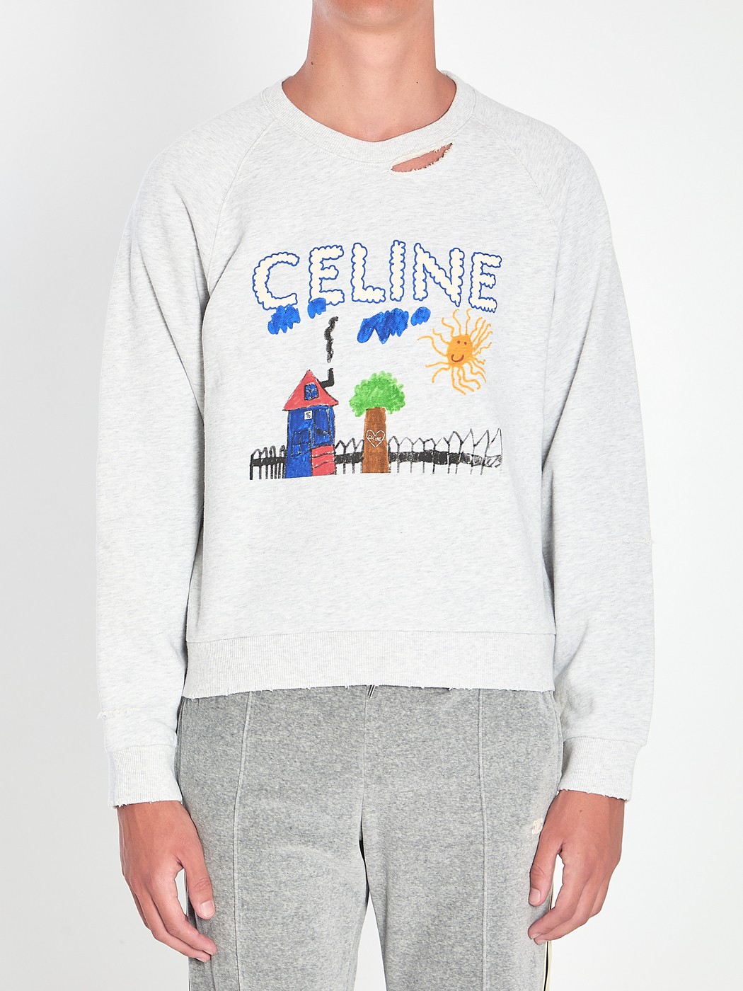 ★ CELINE セリーヌ  スウェットシャツ 国内発送 関税送料込み 楽天市場】セリーヌ CELINE スウェットシャツ ブルー メンズ