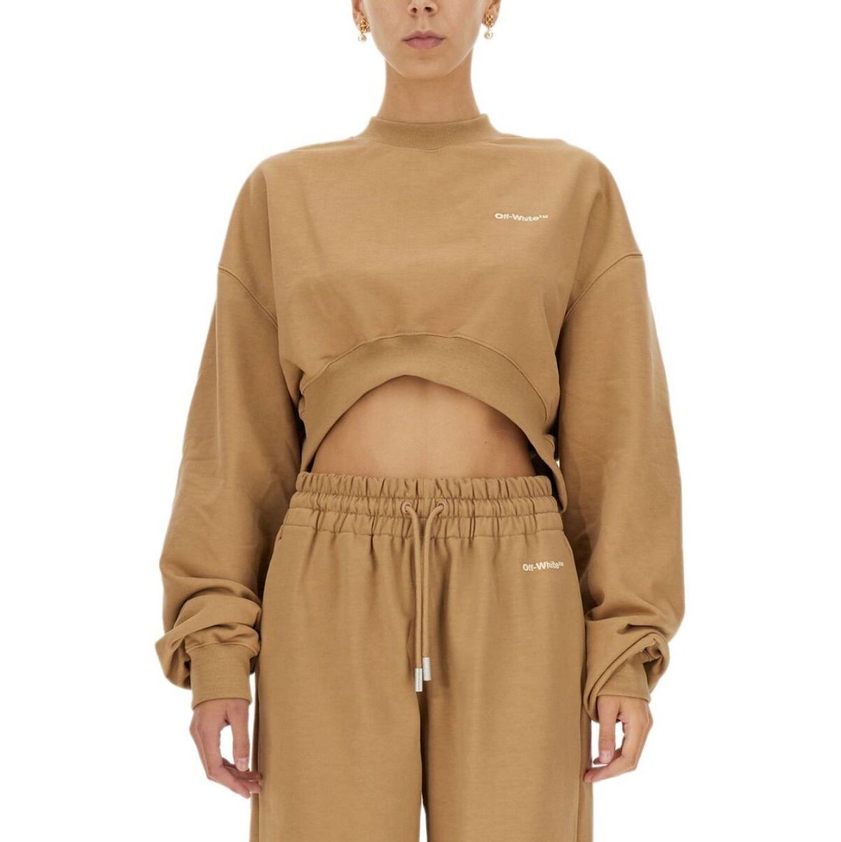 全品最安値に挑戦 OFF WHITE オフホワイト BROWN トレーナー