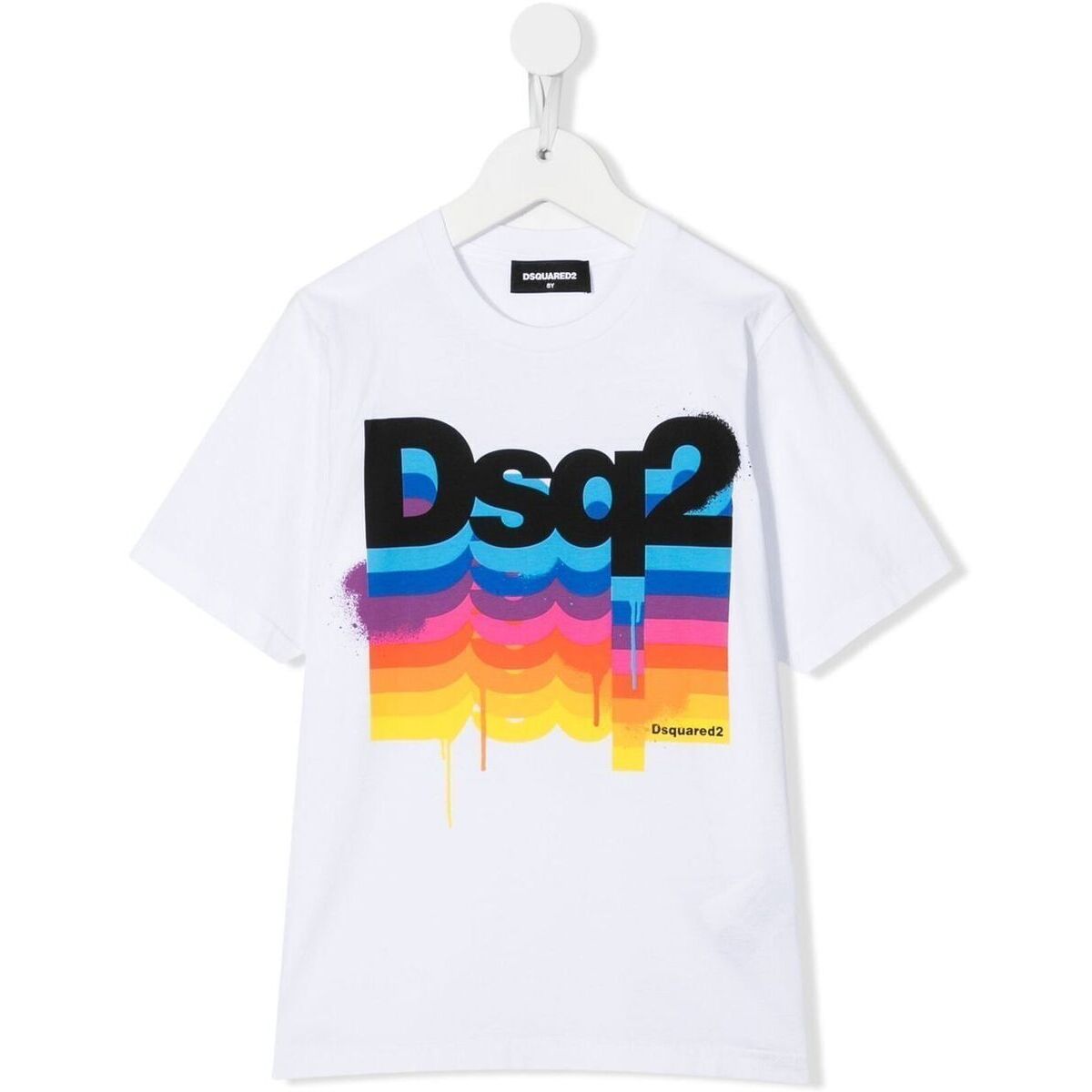 50%OFF!】 DSQUARED2 ディースクエアード WHITE Tシャツ ボーイズ 秋冬