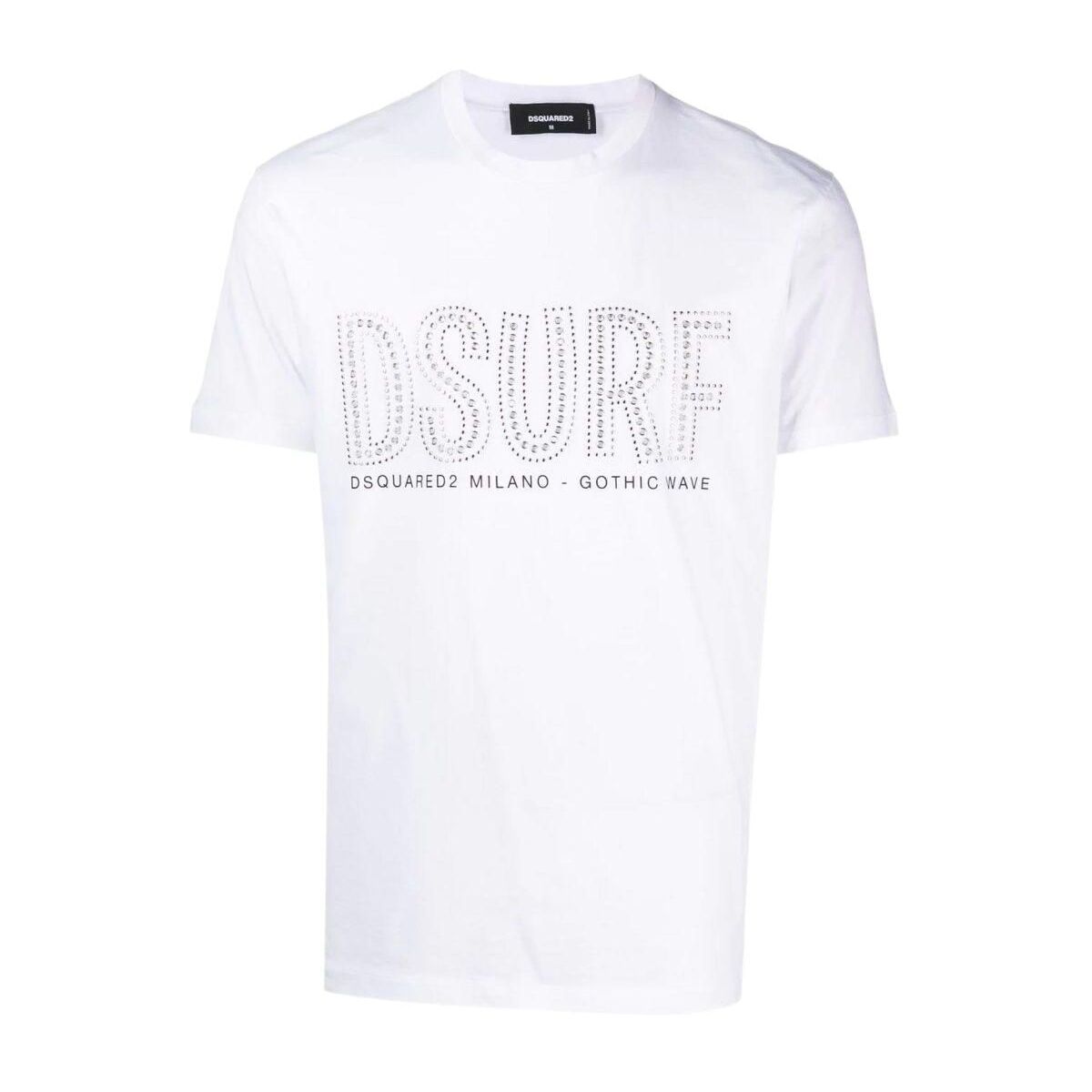 在庫あり 即納】 DSQUARED2 ディースクエアード WHITE Tシャツ メンズ