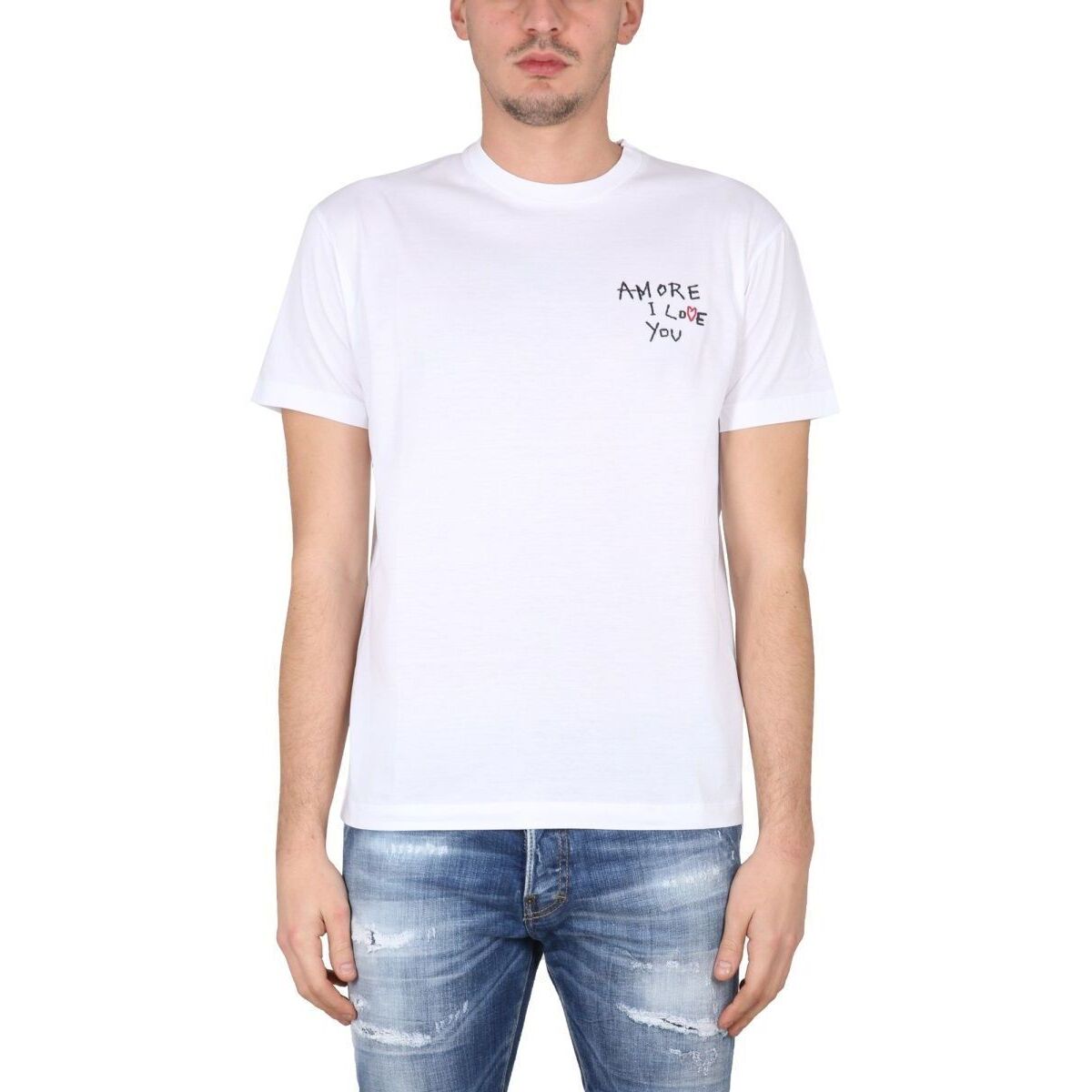 ディースクエアード メンズ Tシャツ White トップス T-shirt