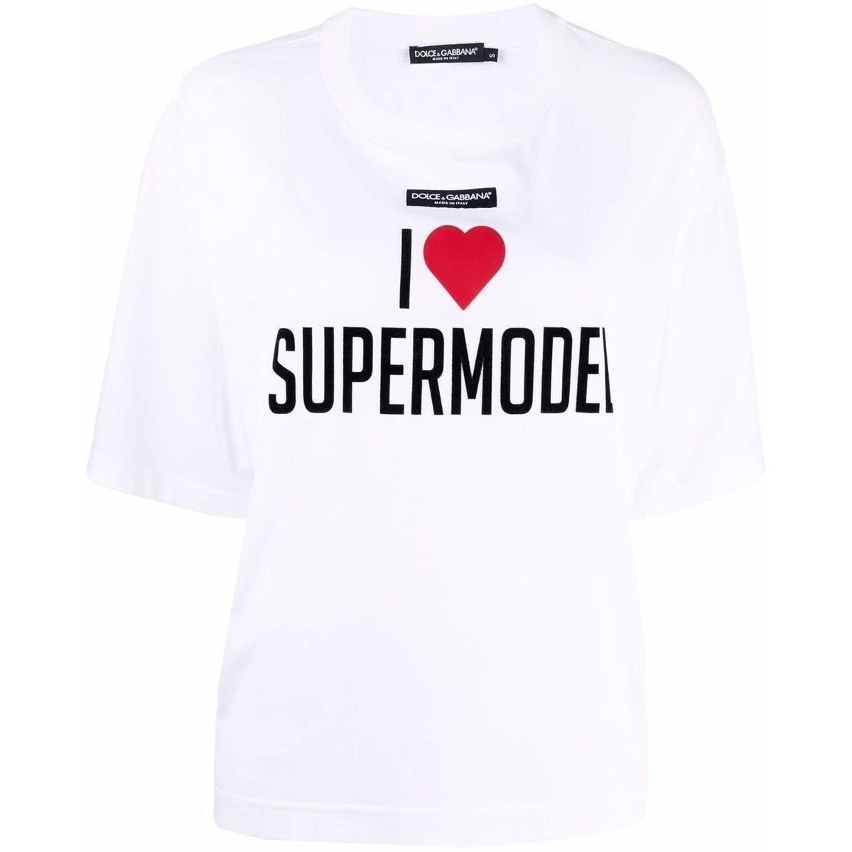 DOLCEGABBANA ドルチェガッバーナ WHITE Tシャツ レディース 秋冬2022