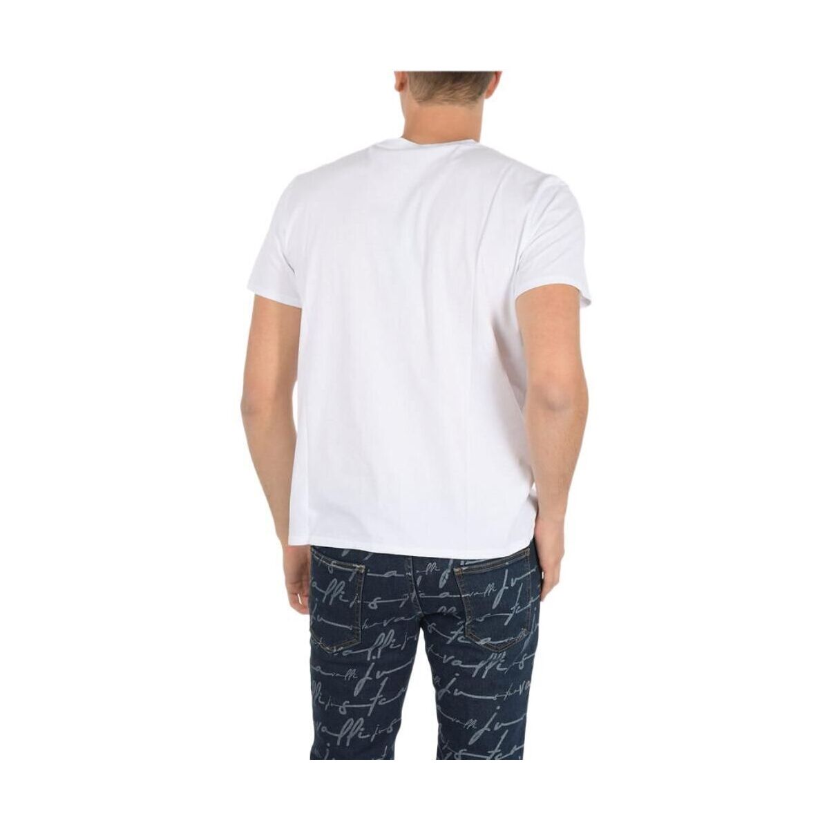 JUST CAVALLI ジャスト カヴァリ WHITE Tシャツ メンズ 