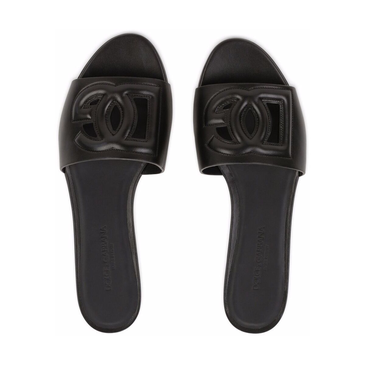 DOLCEGABBANA ドルチェガッバーナ BLACK レディース サンダル ...