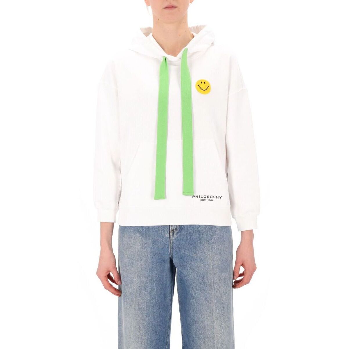 100%品質保証! PHILOSOPHY DI LORENZO SERAFINI フィロソフィー WHITE トレーナー レディース J17017482WHI mc nrsports.com.br
