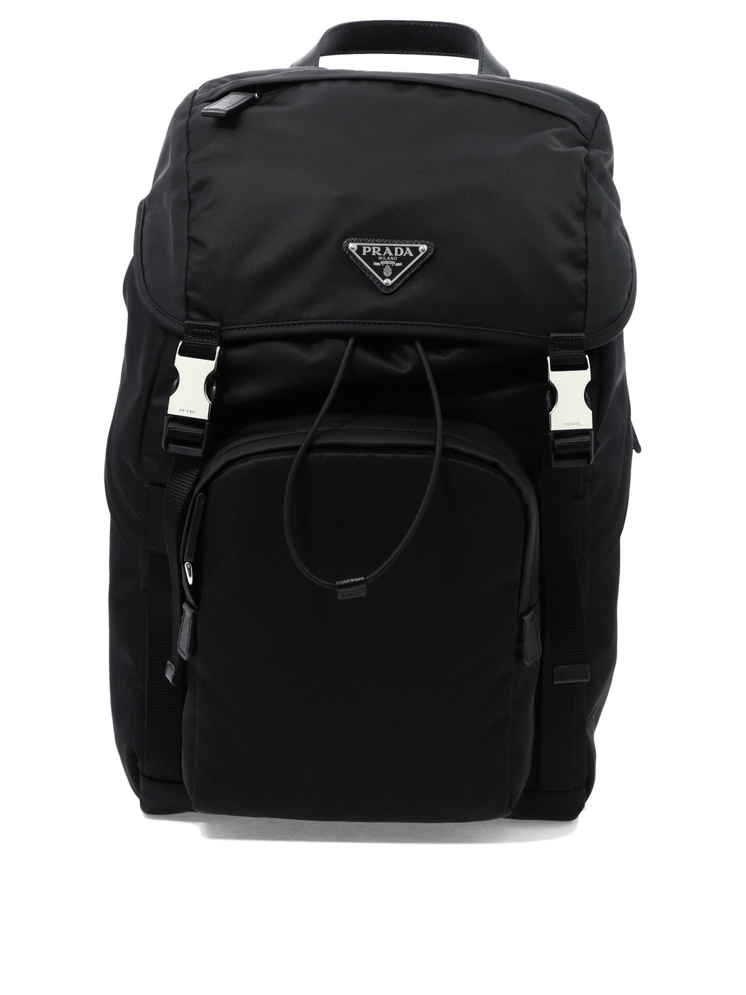 PRADA ブラックプラダ ナイロン　リュク バックパック PRADA Re-Nylon × レザーバックパックが今でも強烈に魅力的で