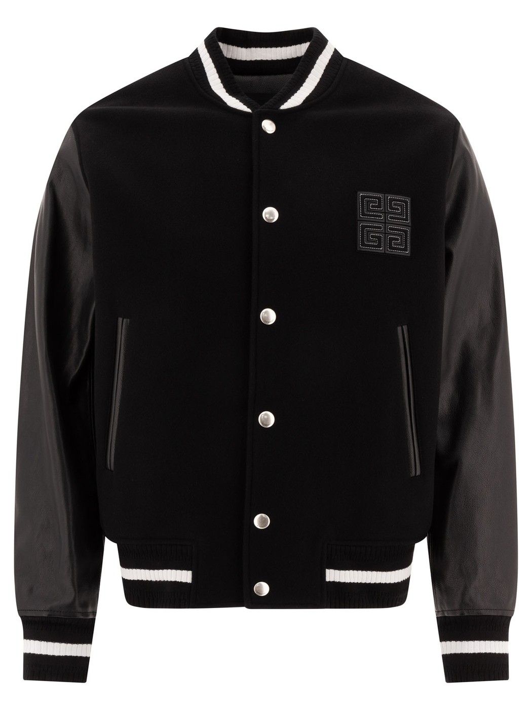 ジバンシィ フロントジップ リバーシブル ジャケット Givenchy リバーシブル レザージャケット | ブラック | FARFETCH JP