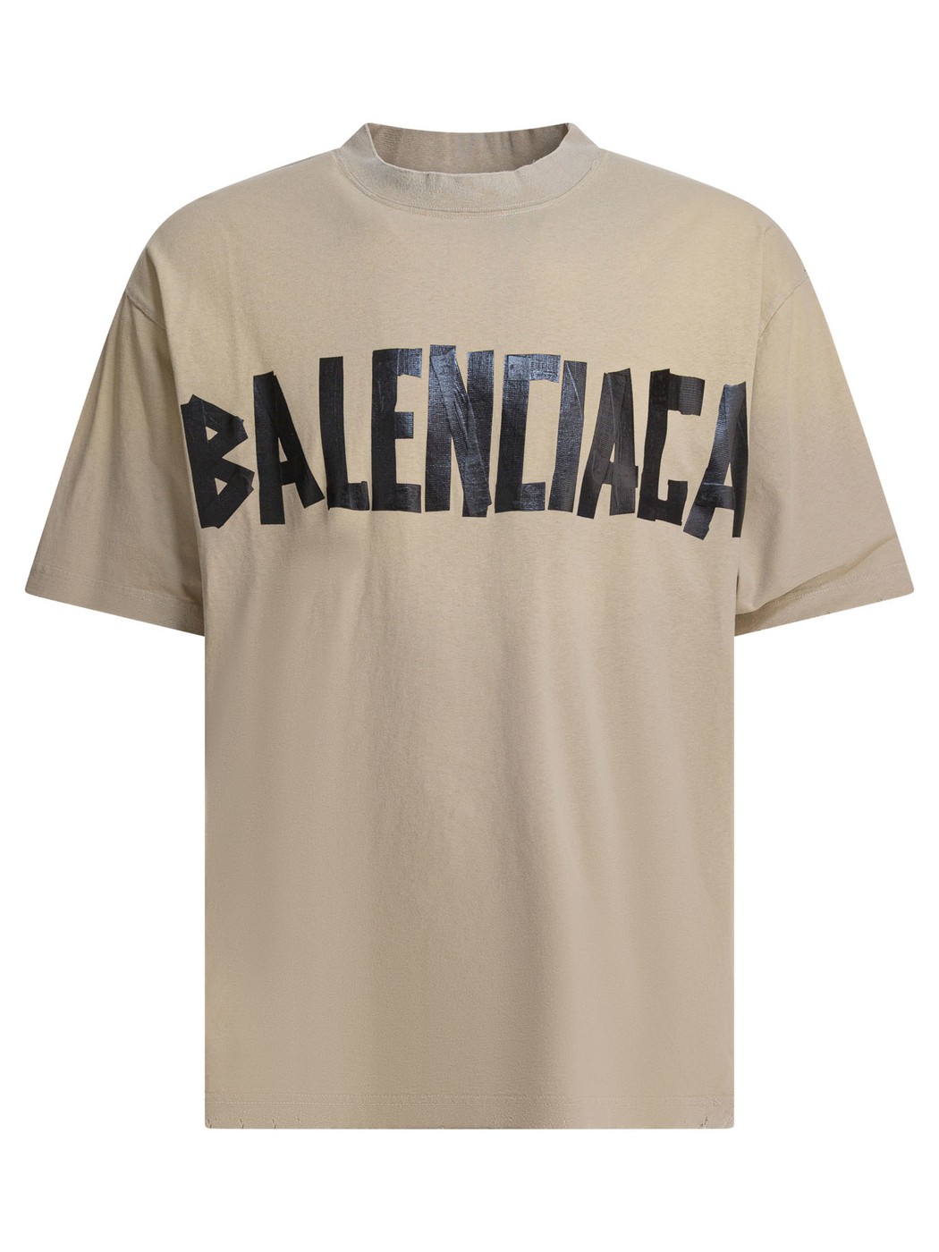 新着 関税送料込み BALENCIAGA ロゴ クルーネック T シャツ BALENCIAGA (バレンシアガ) バックロゴ刺繍 クルーネック 半袖 T