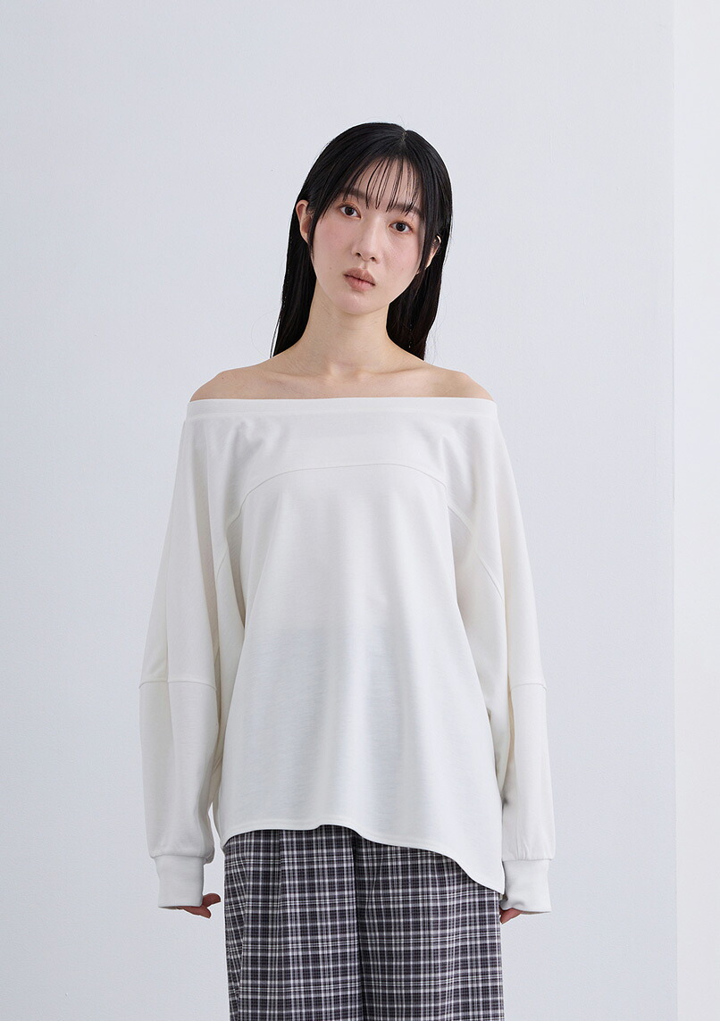 【2026Spring】【即納】【neuf cent neuf(ヌフ ソン ヌフ)】オフショル 非相称 とっ始め トップス  レディース テンセルポリエステル 非相称 ヘルシー 【2026ss新作】流行り物心地好い 成年者かっこいい表現スタイル エイジレス トップス-レディースファッション