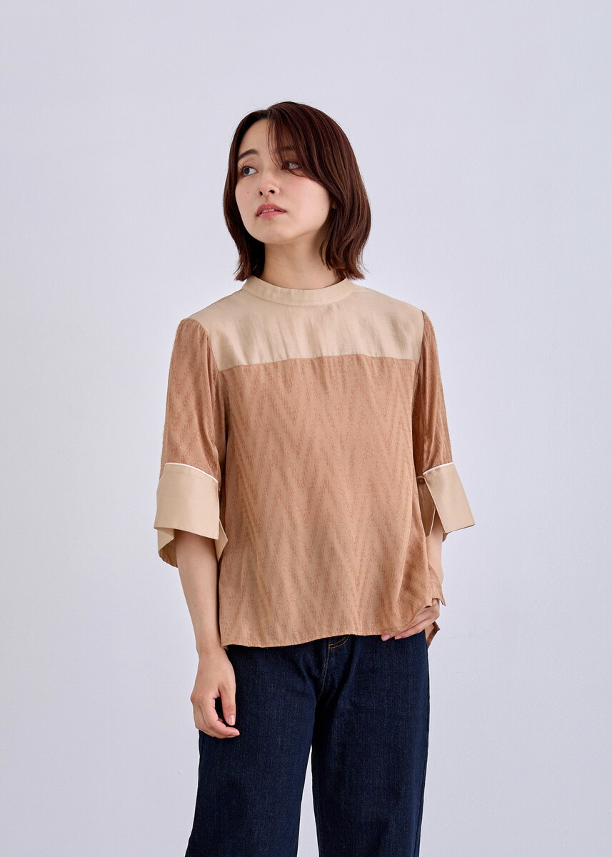 楽天市場】ネセセア【nesessaire】レースパッチワークブラウス Lace