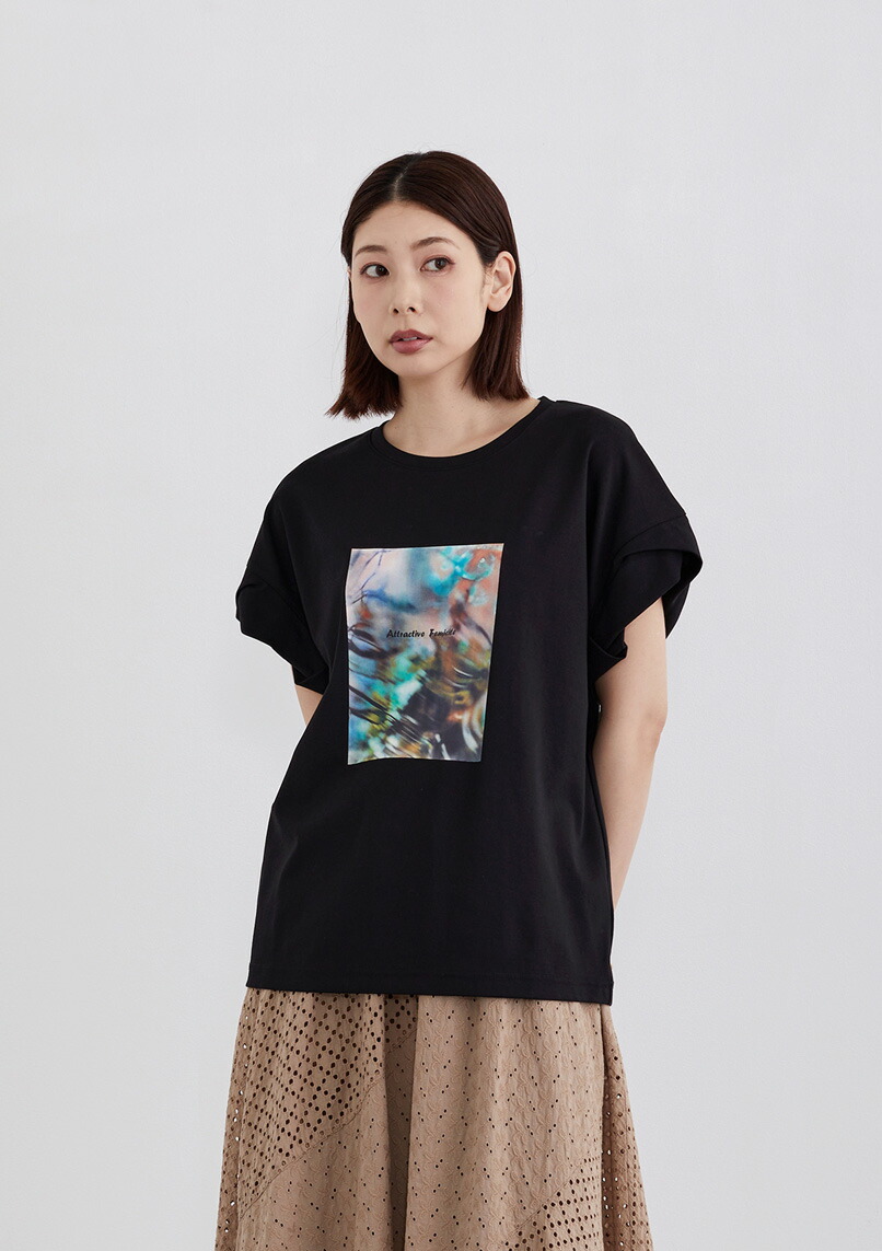 【2026Summer】【即納】【Femicite(フェミシテ)】タック衣袂 カットソー ティーシャツ レディース トップス 下着類 オーロラ刷り上げる 大層らしい大きさ ティーシャツタック 春 夏 心地よい 今めかしい 流行り物 心地よい 今めかしい 流行り物 ミリタリー コーデ
