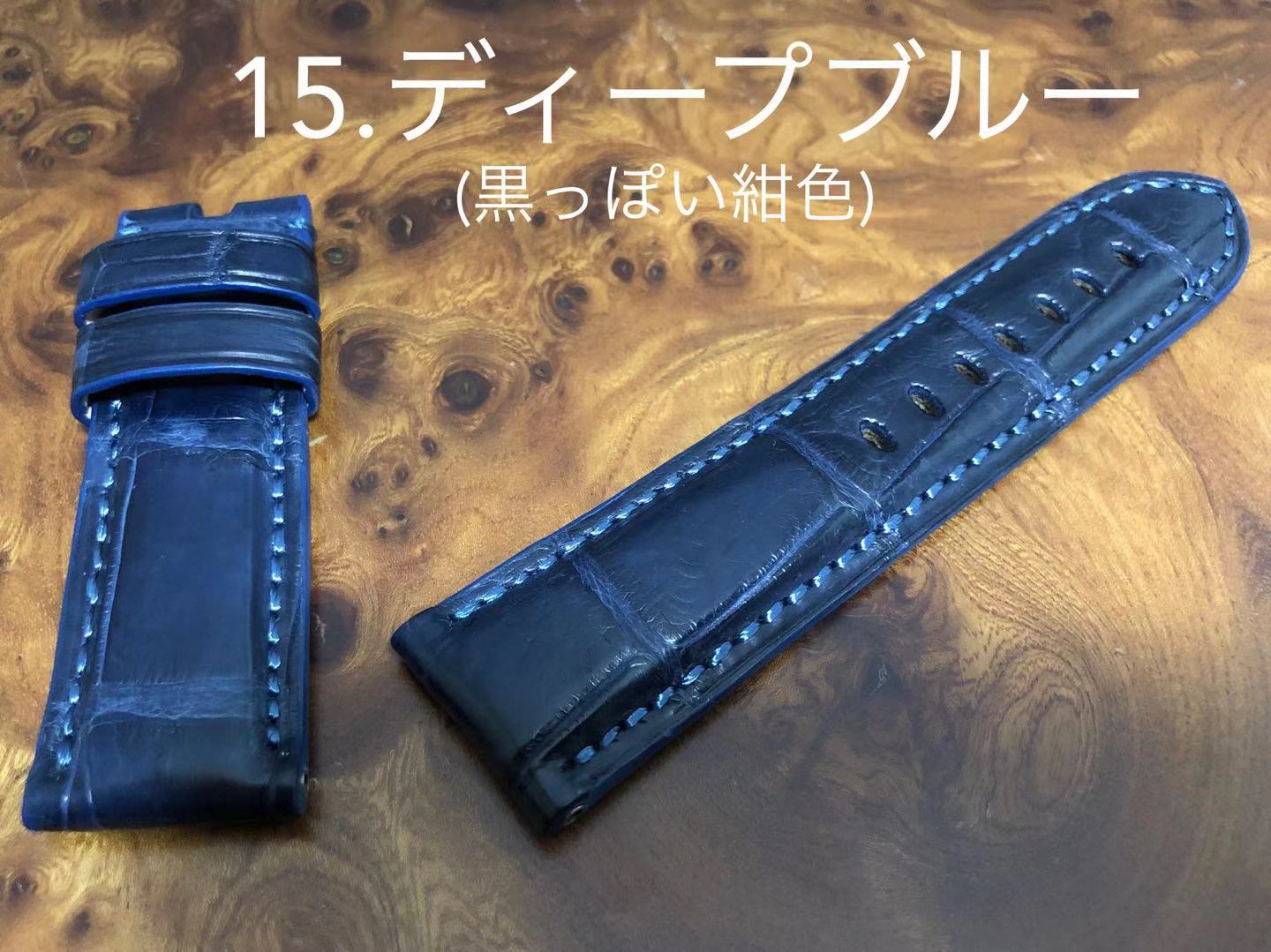 楽天市場 Cousumain 24mm 22mm 両面 クロコダイル アリゲーター 尾錠用 ｄバックル用 パネライ Panerai 向 腕時計 ベルト ストラップ Cousumain