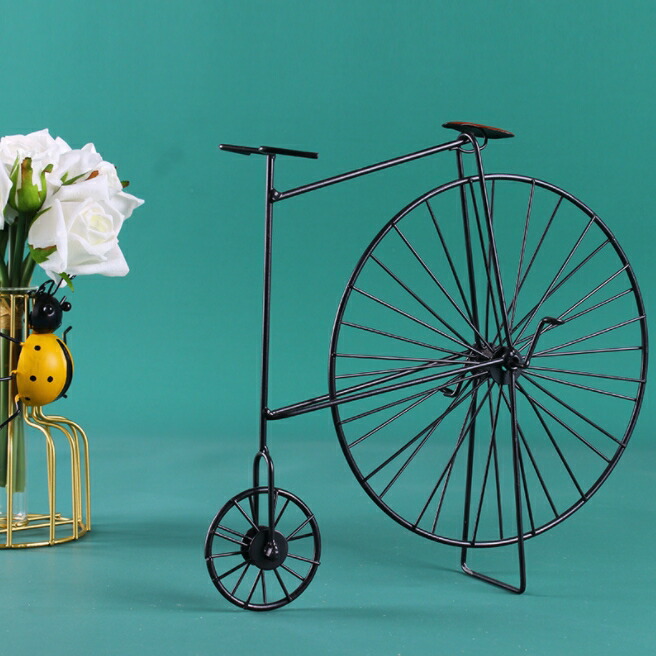 楽天市場】レトロ 自転車 オブジェ ブラック アンティーク/ジャンク