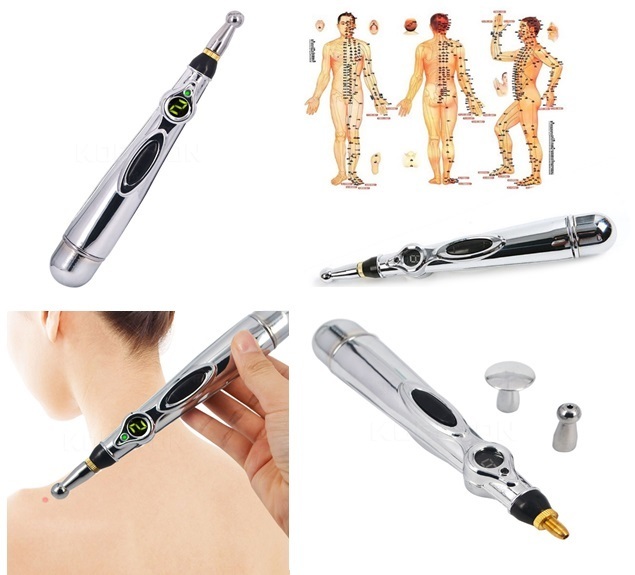 限定セール！簡単セルフ電気鍼！健康維持に。 楽天市場】【SALE】新品携帯用 マッサージペン型電気鍼 9段階の