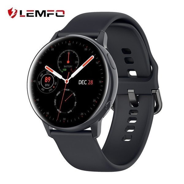 Lemfo SG2 フルタッチamoled 390*390 hd画面ecgスマート腕時計メンズワイヤレスチャリングIP68 防水心拍数bt 5.1 スマートウォッチ YYRB830