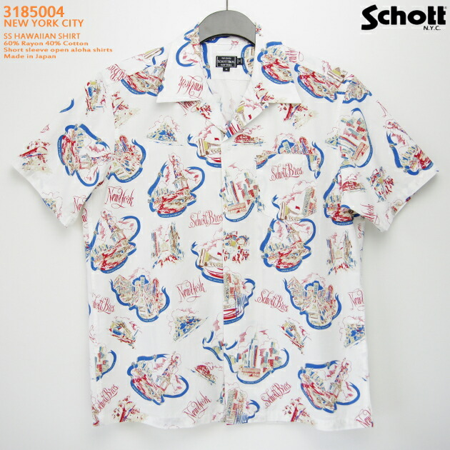 Schott×PJ/ショット×パイナップルジュース/RAYON SHIRT ALOHA