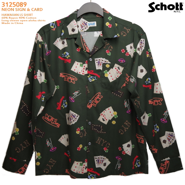 楽天市場】アロハシャツ｜ショット（SCHOTT）SCH3125065-LS｜SKULL