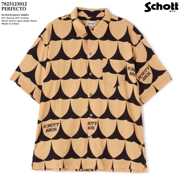 楽天市場】アロハシャツ｜ショット（SCHOTT）SCH3125065-LS｜SKULL