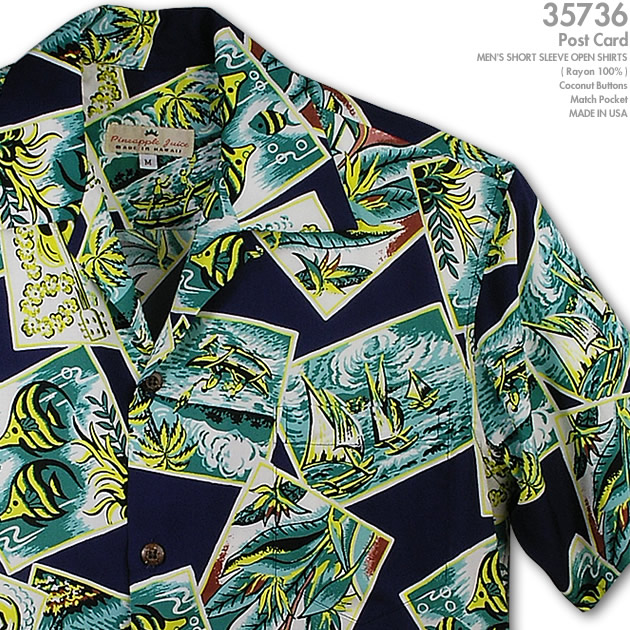 アロハ商品です MAKANA LEI MAKANALEI アロハシャツ 鶴柄 マカナレイ Tsuru メンズ