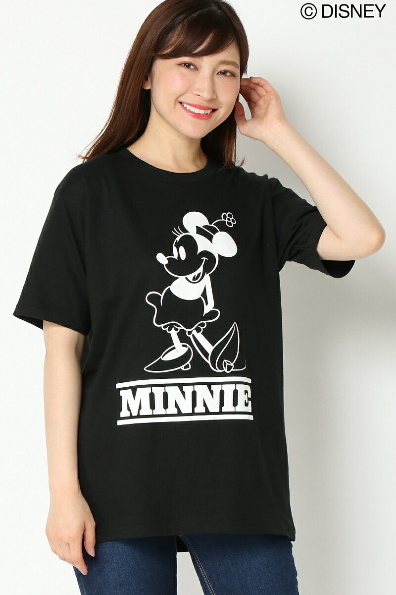 楽天市場 Web限定 親子リンク ミニーモノトーンプリントtシャツ Disney ディズニー Cox Online Shop