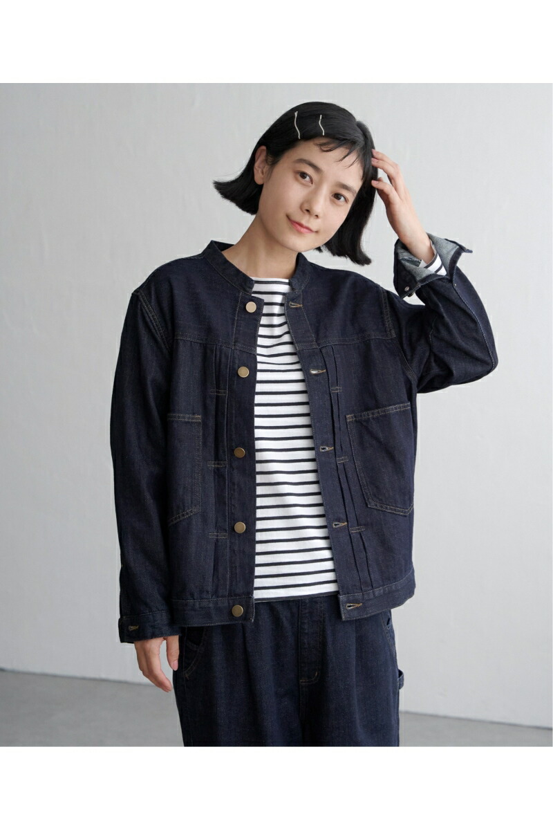 【ヒルナンデス！紹介商品】LBCデニムノーカラージャケット LBC レディース アウター ジャケット デニム Gジャン ノーカラー  セットアップ 春 夏 秋 冬 M L XL COX ONLINE SHOP