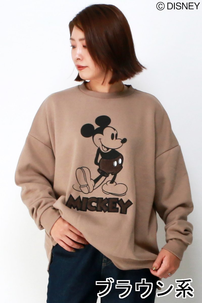 楽天市場 ポイントアップ10倍 4 9 00 4 16 1 59まで Disney ディズニー ミッキーコーディロイbigトレーナー Cox Online Shop