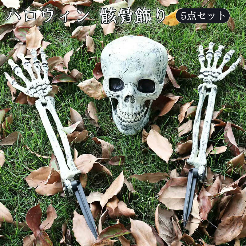 楽天市場】「三点セット」ハロウィン 飾り ドクロ スケルトン 頭蓋骨
