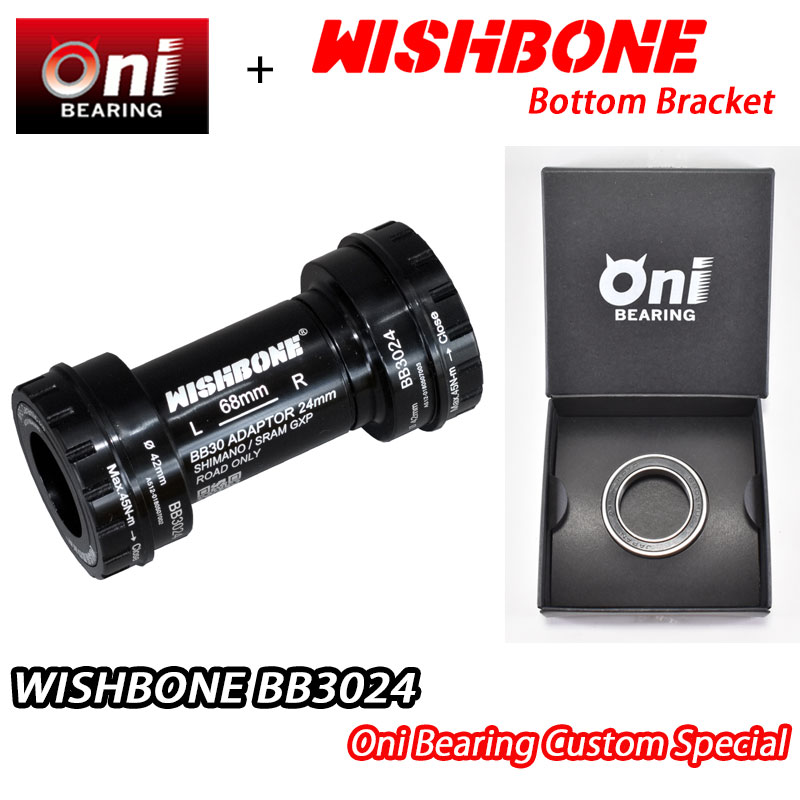 ONIベアリング特別遣りかた！WISHBONE BB3024 Shimano ONI BEARING CUSTOM BOTTOM BRACKET ウィッシュボーン シマノ 下つ方鉤括弧 カスタム