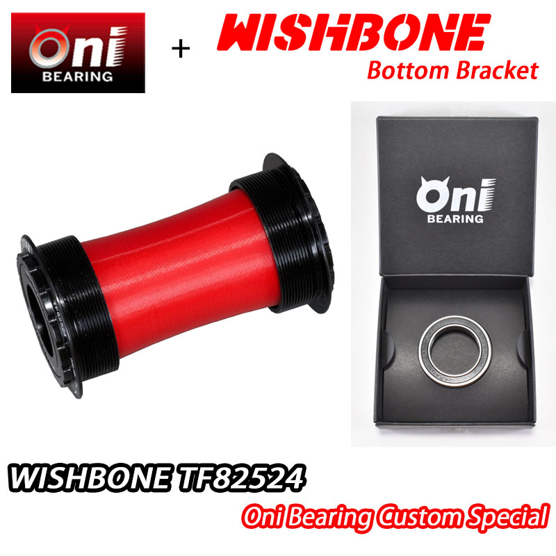 【6/8は「2倍！」エントリーで尖んがりUP】ONIベアリング特別遣りくち！WISHBONE TF82524 Shimano ONI BEARING CUSTOM BOTTOM BRACKET BB ウィッシュボーン シマノ 下つ方鉤括弧 カスタム