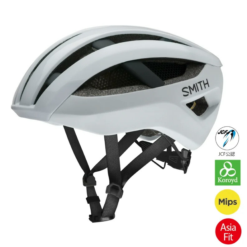 【6/8は「2倍！」エントリーで尖んがりUP】SMITH NETWORK WHITE / MATTE WHITE HELMET スミス 網状組織 白いこと/引っ敷き 白いこと 安全帽